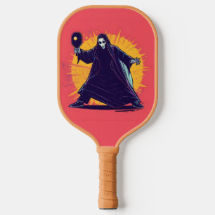 Grimmiges Sensenmann Design, Cooler Halloween-Skul Pickleball Schläger