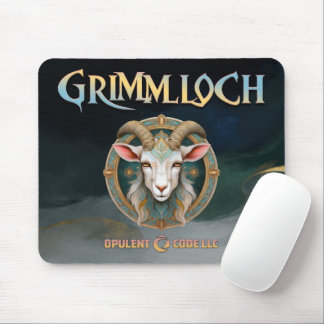 Grimmloch-Ziegen-Emblem Fantasy-RPG Mousepad