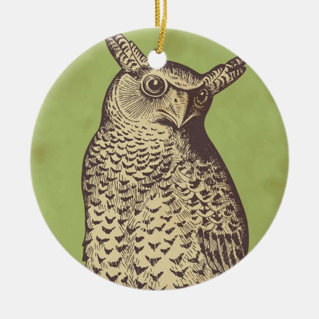 Grimoires Owl Ornament (Vorne)