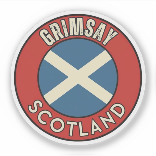 Grimsay, Schottland Aufkleber (Vorderseite)