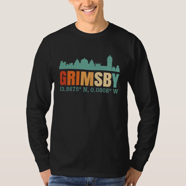 Grimsby City Skyline T-Shirt (Vorderseite)