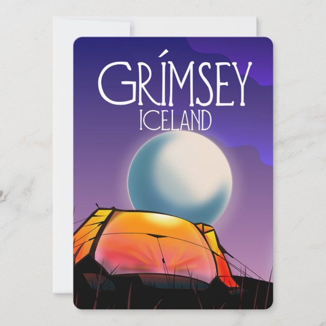 Grímsey Island Reiseplakat (Vorderseite)