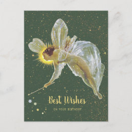 Grimshaw Fairy Birthday Wishing stars CC1231 Postkarte