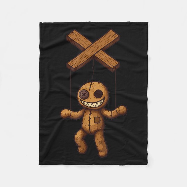 Grimstring – Soky Playful Puppet Marionette Cartoo Fleecedecke (Vorderseite)