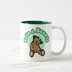 Grin and Bear It Two-Tone Coffee Tasse
