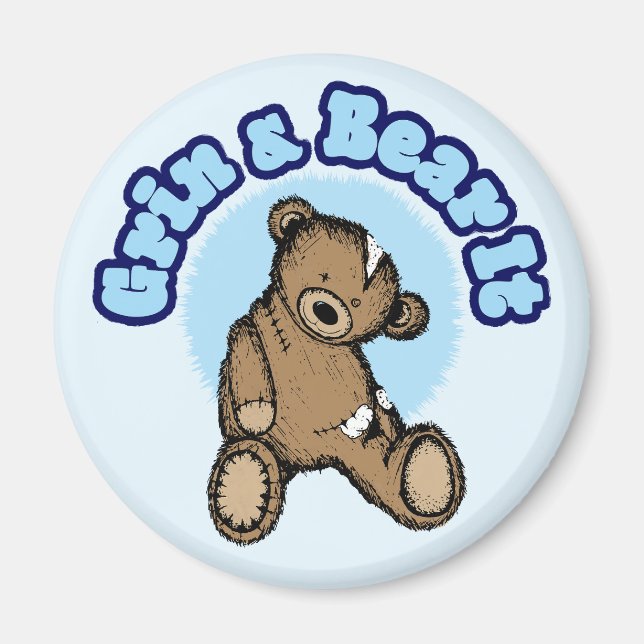 Grin & Bear It Magnet (Vorne)