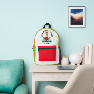 Grinch Alles ist in Ordnung Bedruckter Rucksack