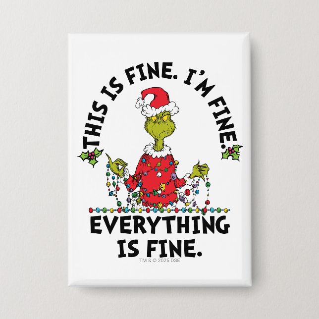 Grinch | Alles ist in Ordnung Button (Vorderseite)