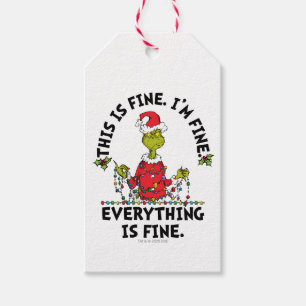 Grinch Alles ist in Ordnung Geschenkanhänger