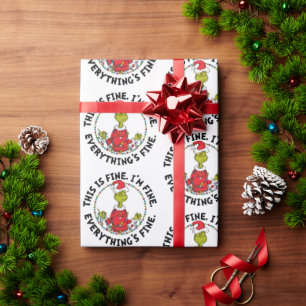 Grinch Alles ist in Ordnung Geschenkpapier