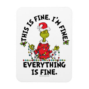 Grinch Alles ist in Ordnung Magnet
