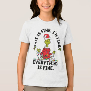 Grinch Alles ist in Ordnung Tri-Blend Shirt