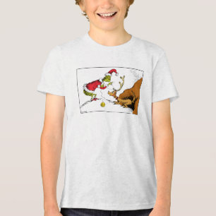 Grinch bereitet Max den Rentier vor Tri-Blend Shirt