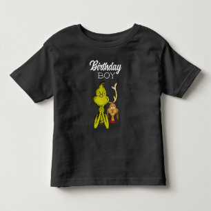 Grinch Chalkboard Birthday Boy Kleinkind T-shirt