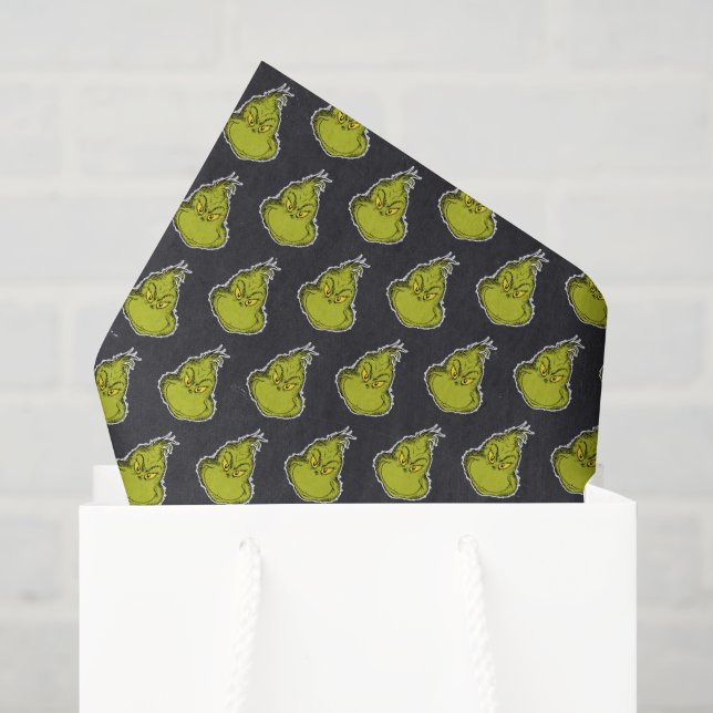 Grinch Chalkboard Geburtstag Seidenpapier (Geschenktüte)