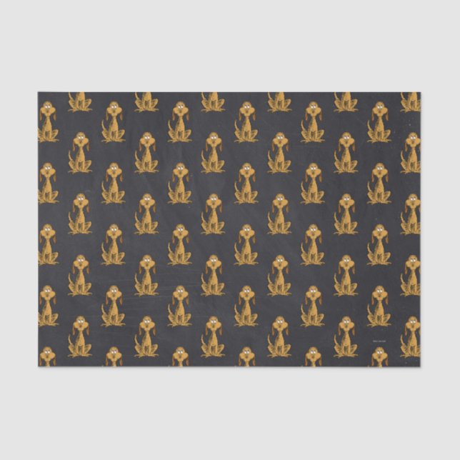 Grinch Chalkboard Geburtstag Seidenpapier (Vorderseite)