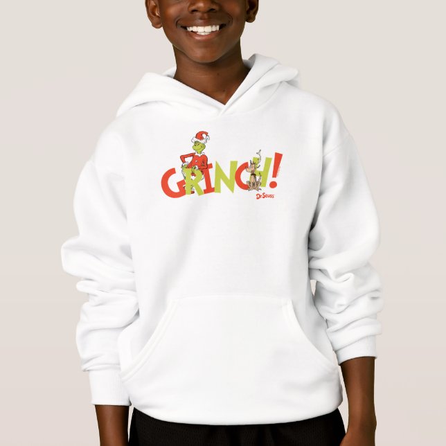 Grinch! Character Logo Graphic Hoodie (Vorderseite)