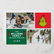 Grinch Christmas Family Foto Collage