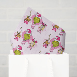 Grinch Crew im rosa Valentinsporträt Seidenpapier