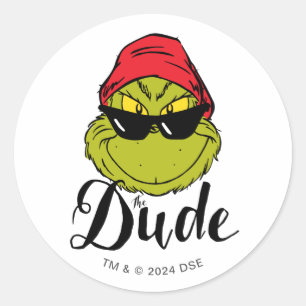 Grinch Der Typ Runder Aufkleber