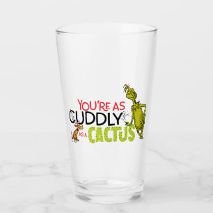 Grinch Du bist so kuschelig wie ein Kaktus Glas