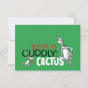 Grinch   Du bist so kuschelig wie ein Kaktus Zitat Karte