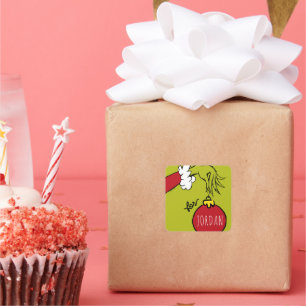 Grinch Étiquette cadeau d'anniversaire Noël