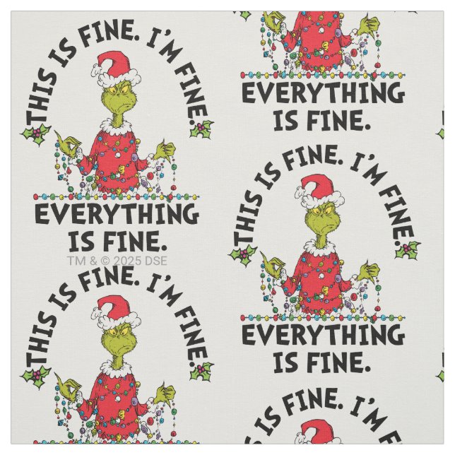 Grinch | Everything is Fine Stoff (Muster)