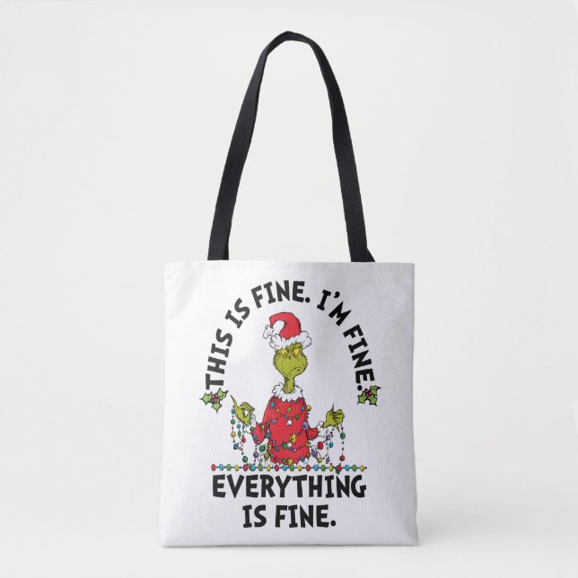 Grinch | Everything is Fine Tasche (Vorderseite)