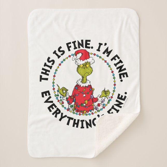 Grinch | Everything's Fine Sherpadecke (Vorderseite)