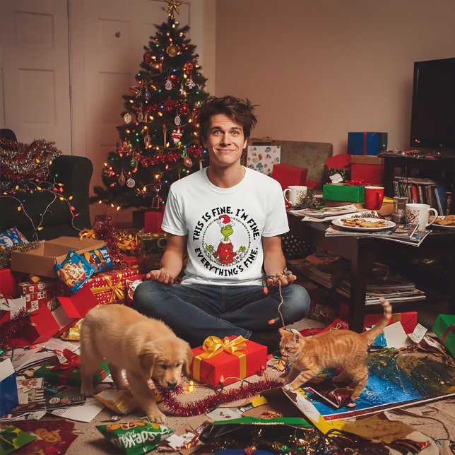 Grinch | Everything's Fine Tri-Blend Shirt (Von Creator hochgeladen)