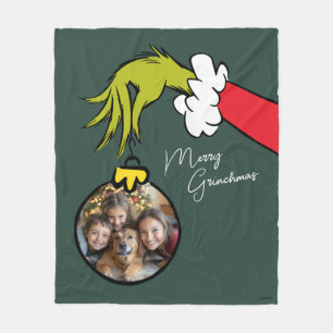 Grinch Frohe Grinchmas Familienfoto Weihnachten Fl Fleecedecke