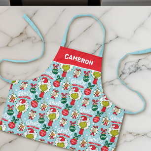 Grinch Frohe Weihnachten Muster Schürze