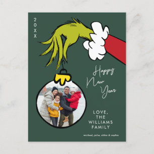Grinch Frohes Neues Jahr - Feiertagsfoto Feiertagspostkarte
