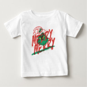Grinch   Fröhliches Grunge-Grafik Baby T-shirt