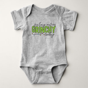 Grinch Fühle mich heute besonders grinchig 2 Baby Strampler