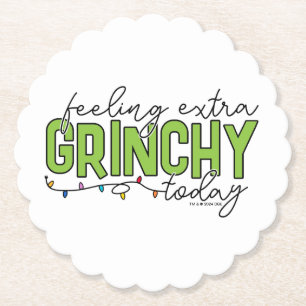 Grinch Fühle mich heute besonders grinchig 4 Untersetzer