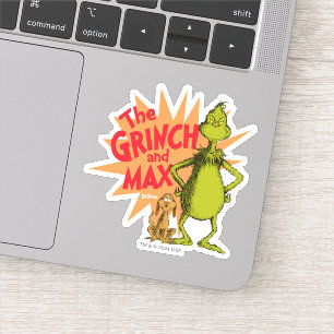 Grinch   Grinch & Max Starburst Aufkleber