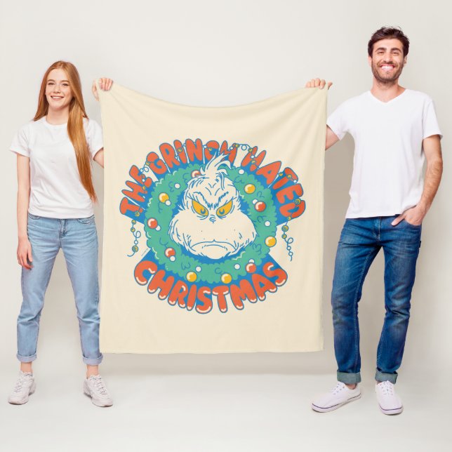 Grinch hasste Weihnachten Fleecedecke (Beispiel)
