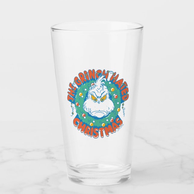 Grinch hasste Weihnachten Glas (Vorderseite)