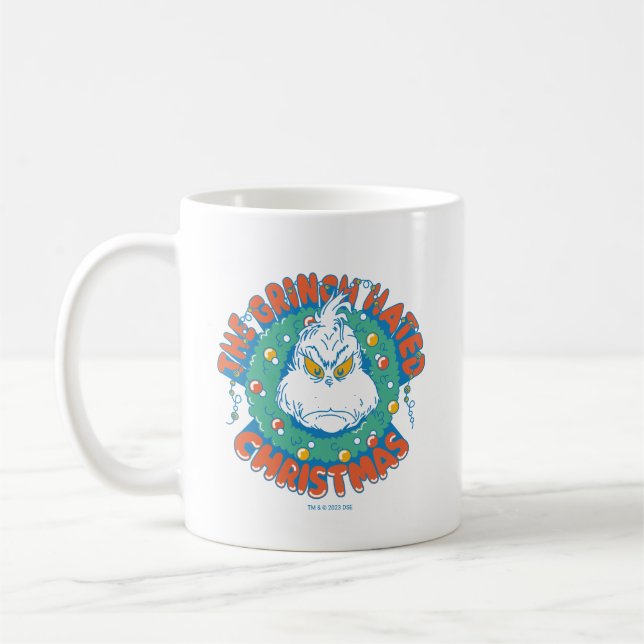 Grinch hasste Weihnachten Kaffeetasse (Links)