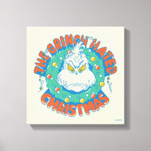 Grinch hasste Weihnachten Leinwanddruck