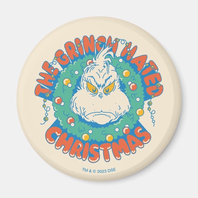 Grinch hasste Weihnachten Magnet (Vorne)