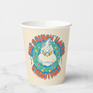 Grinch hasste Weihnachten Pappbecher