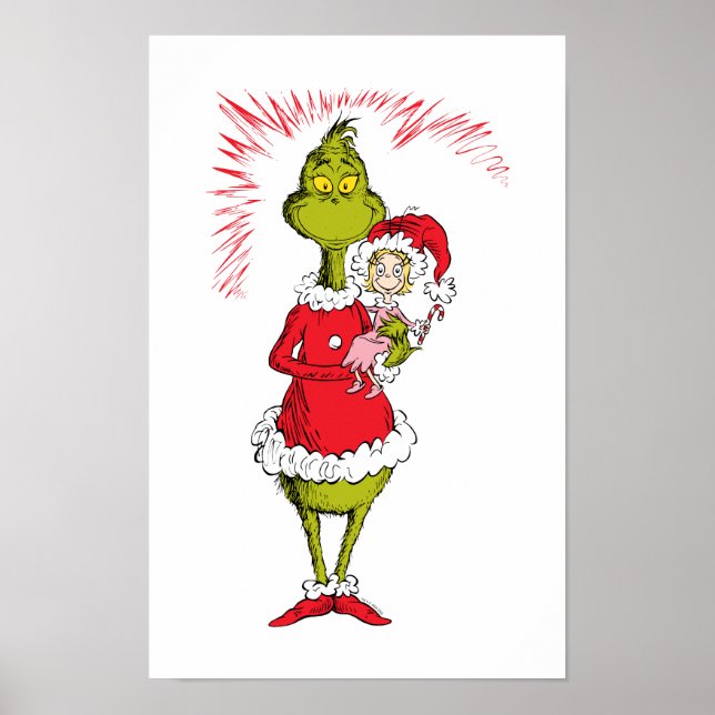 Grinch Holds Cindy Lou Who Poster (Vorne)