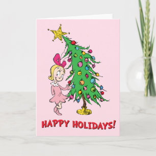 Grinch   Ich bin Cindy-Lou Wer gut war Feiertagskarte