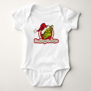 Grinch Ich bin immer in Saison Baby Strampler