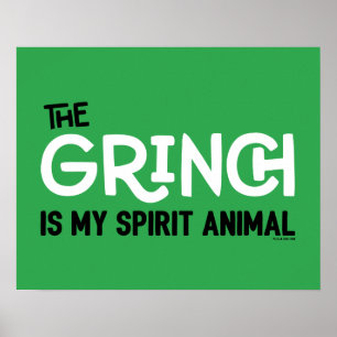 Grinch ist mein Seelentier Zitat Poster