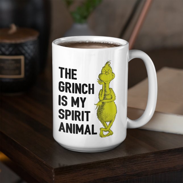Grinch ist mein Spirit Animal Kaffeetasse (Von Creator hochgeladen)