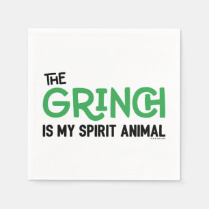Grinch ist mein Spirit Animal Zitat Serviette
